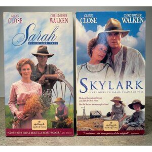 Sarah Plain and Tall / Skylark VHS Hallmark Movie Glenn Close Christopher Walken
